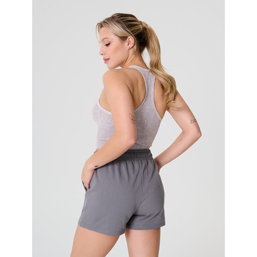 Sinsay - Szorty dresowe z wiązaniem - szary Sinsay XXL Sinsay