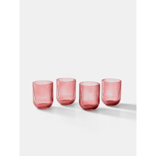 Sinsay - Szklanki 4 pack - różowy Sinsay One Size Sinsay