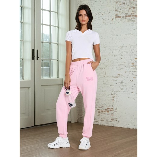 Sinsay - Spodnie dresowe - różowy Sinsay M Sinsay
