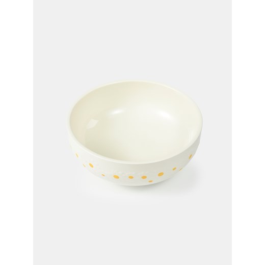 Sinsay - Ceramiczna miska z motywem kwiatów - biały Sinsay One Size Sinsay