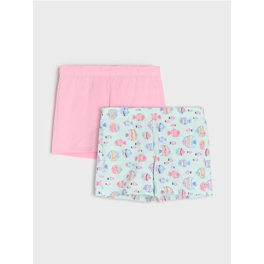 Sinsay - Szorty 2 pack - wielobarwny - id: 092CF-MLC - marki Sinsay - 179142144 Sinsay - Szorty 2 pack - wielobarwny ze sklepu Sinsay w kategorii Spodenki dziewczęce - zdjęcie 179142144