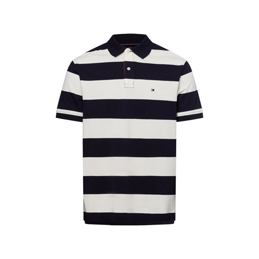 Tommy Hilfiger Męska koszulka polo Mężczyźni Bawełna granatowy w paski ze sklepu vangraaf w kategorii T-shirty męskie - zdjęcie 179146843