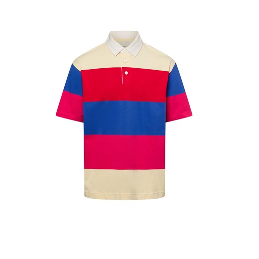 Gant Męska koszulka polo - Heavy Rugger w paski Mężczyźni Bawełna wielokolorowy w paski ze sklepu vangraaf w kategorii T-shirty męskie - zdjęcie 179146860