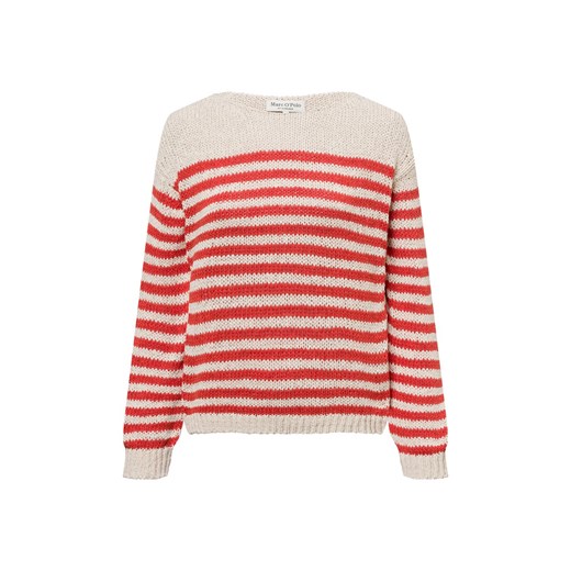 Marc O'Polo Sweter damski z dzianiny Kobiety beżowy w paski ze sklepu vangraaf w kategorii Swetry damskie - zdjęcie 179146892