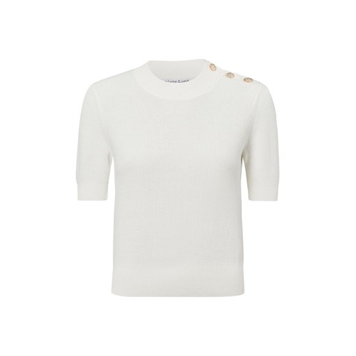 Marie Lund Sweter damski z dzianiny Kobiety Bawełna écru jednolity ze sklepu vangraaf w kategorii Swetry damskie - zdjęcie 179146922