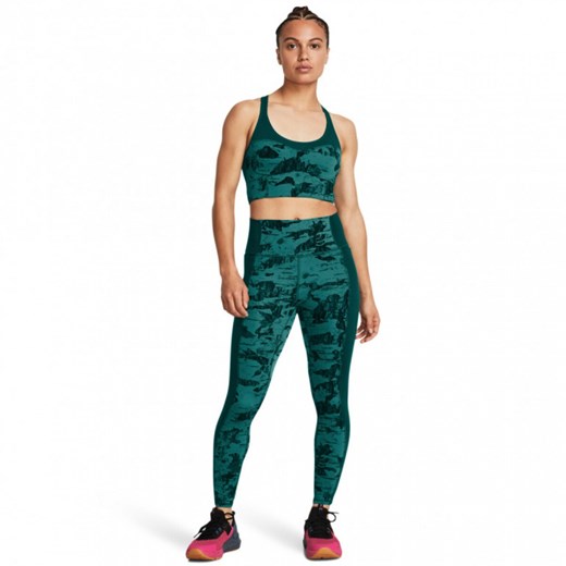 Damskie legginsy treningowe Under Armour Project Rock LG Ankl Pt Lg - zielone ze sklepu Sportstylestory.com w kategorii Spodnie damskie - zdjęcie 179147141