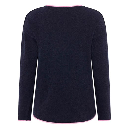 Zwillingsherz Sweter &quot;Only good Vibes&quot; w kolorze granatowym Zwillingsherz XL promocyjna cena Limango Polska