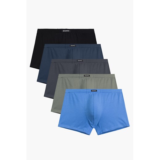 Bokserki Atlantic 5SMH-002 5-pack jasnoniebieski/grafit/czarny/khaki/niebieski ze sklepu kontri.pl w kategorii Majtki męskie - zdjęcie 179153081