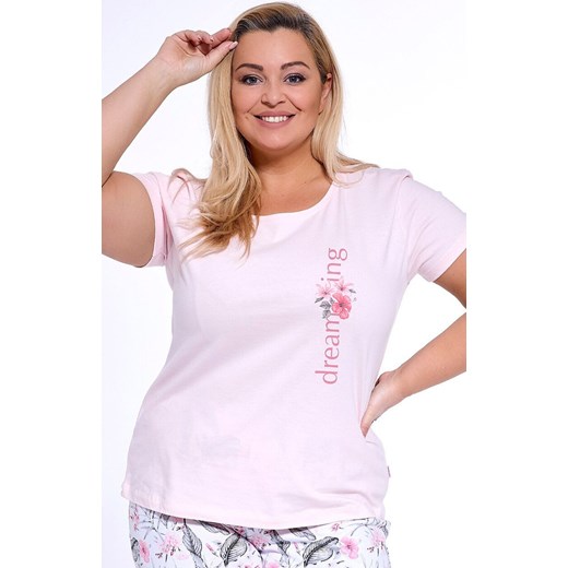 Dwuczęściowa piżama damska plus size 670/327 Dreaming 2, Kolor różowy-wzór, Rozmiar 3XL, Cornette ze sklepu Primodo w kategorii Piżamy damskie - zdjęcie 179155422