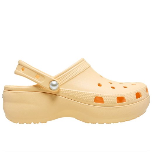 Klapki Crocs Classic Platform 211231-78Z - pomarańczowe ze sklepu streetstyle24.pl w kategorii Klapki damskie - zdjęcie 179155841