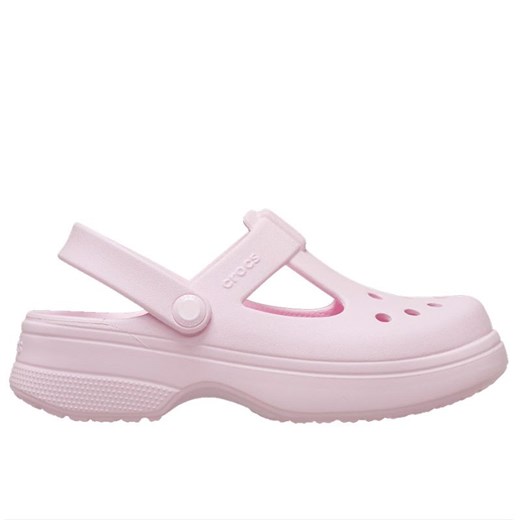 Klapki młodzieżowe Crocs Classic Mary Jane Clog 210615-6ZW - różowe ze sklepu streetstyle24.pl w kategorii Klapki damskie - zdjęcie 179155842