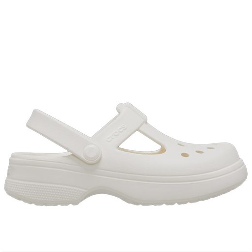 Klapki Crocs Classic Mary Jane Clog 210615-0WV - białe ze sklepu streetstyle24.pl w kategorii Klapki damskie - zdjęcie 179155852