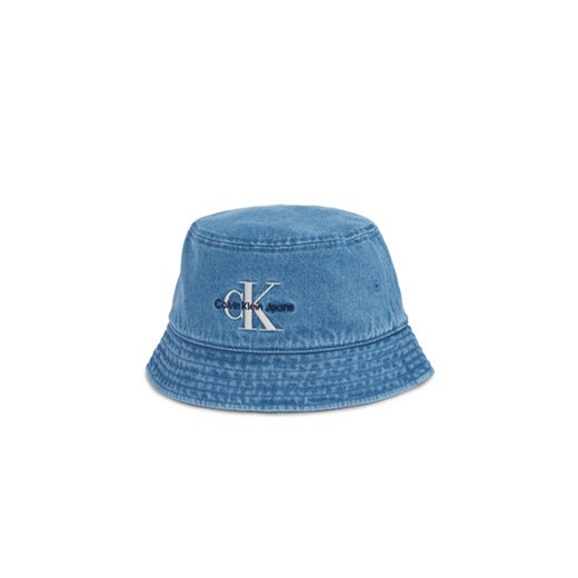 Calvin Klein Kapelusz Mono Logo Denim Bucket Hat LV04G5021G Niebieski ze sklepu MODIVO w kategorii Kapelusze męskie - zdjęcie 179156614