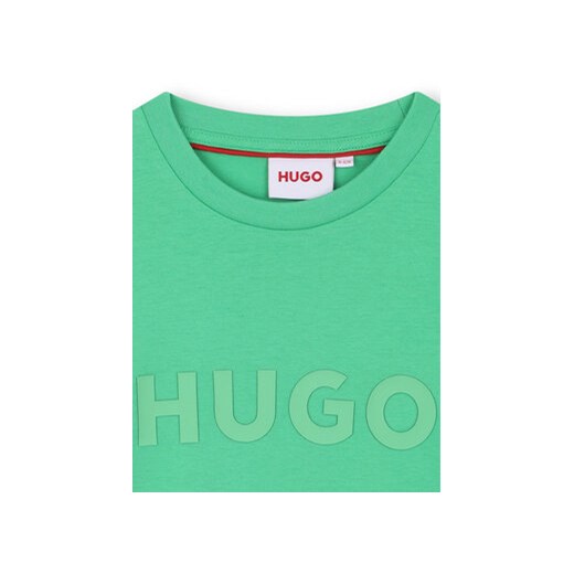HUGO T-Shirt G00333 D Zielony Regular Fit 14Y MODIVO