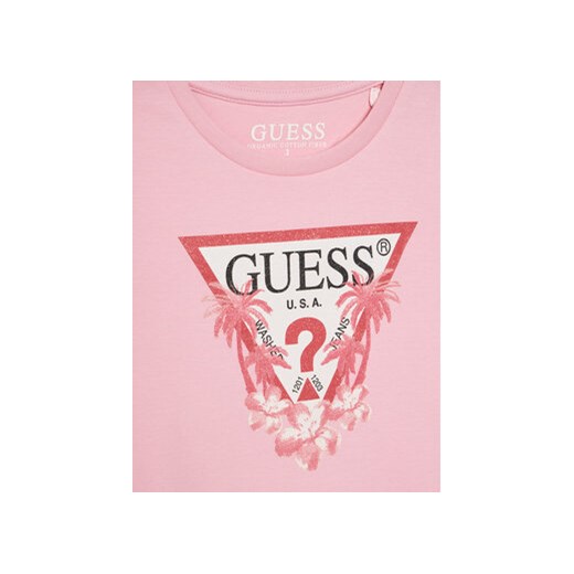 Guess Sukienka codzienna K4RK23 KA6W4 Różowy Regular Fit Guess 3Y MODIVO