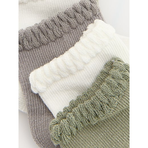 Reserved - Skarpetki z bawełną 5 pack - jasny zielony Reserved 10/12 Reserved