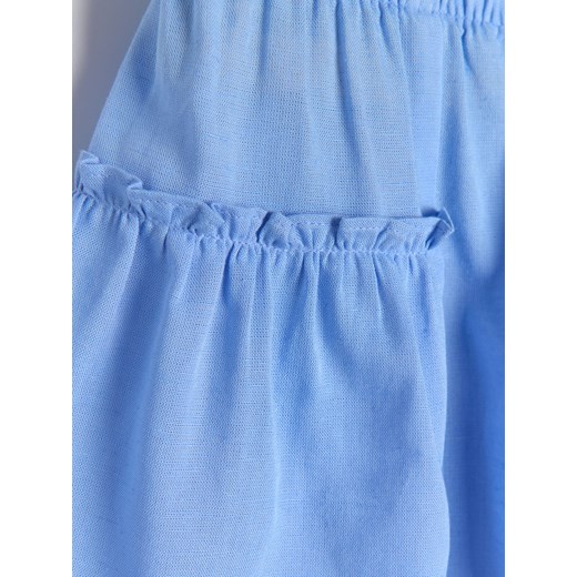 Sinsay - Luźne szorty z marszczeniami - niebieski Sinsay 104 Sinsay