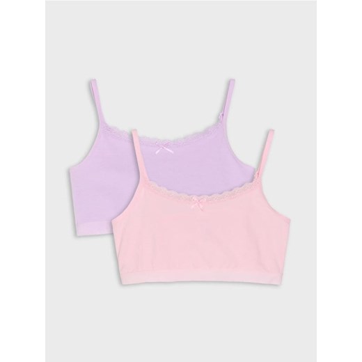 Sinsay - Top 2 pack - fioletowy ze sklepu Sinsay w kategorii Staniki dla dziewczynki - zdjęcie 179161533