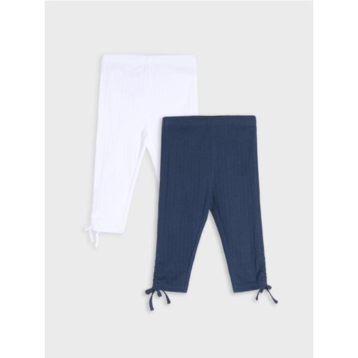Sinsay - Legginsy z prążkowanej dzianiny 2 pack - wielobarwny ze sklepu Sinsay w kategorii Spodnie chłopięce - zdjęcie 179161654