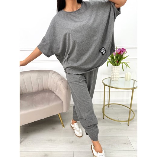 Grafitowy Dresowy Komplet Modnakiecka.pl 38 ModnaKiecka.pl
