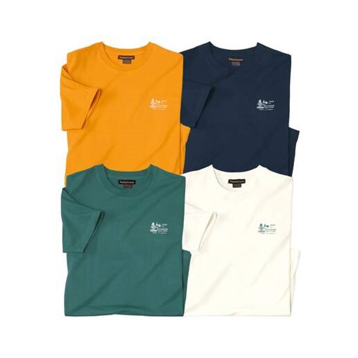 Zestaw 4 koszulek Trek Park ze sklepu Atlas For Men w kategorii T-shirty męskie - zdjęcie 179162264
