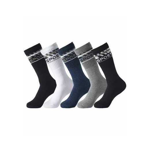 Zestaw 5 par sportowych, półdługich skarpet ze sklepu Atlas For Men w kategorii Skarpetki męskie - zdjęcie 179162274