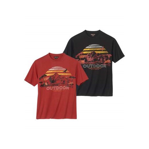 Zestaw 2 koszulek Adventure ze sklepu Atlas For Men w kategorii T-shirty męskie - zdjęcie 179162300