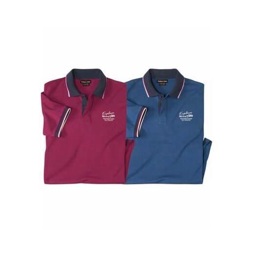 Zestaw 2 koszulek polo Explorer ze sklepu Atlas For Men w kategorii T-shirty męskie - zdjęcie 179162302