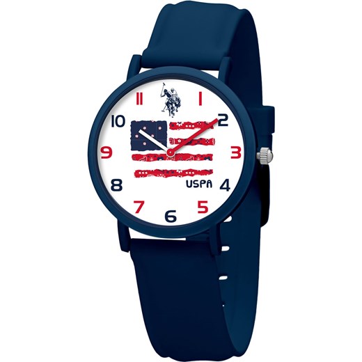 U.S. Polo Assn. Zegarek kwarcowy w kolorze granatowo-białym ze sklepu Limango Polska w kategorii Biżuteria i zegarki dziecięce - zdjęcie 179163123