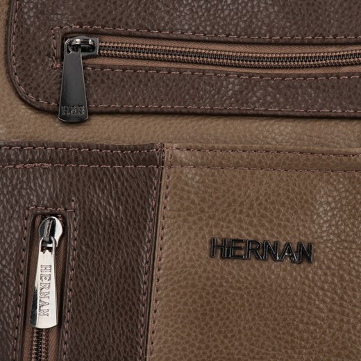 Torebka Damska Shopper Bag firmy Hernan 3892-1 Ziemista/Czekolada Hernan One Size PaniTorbalska