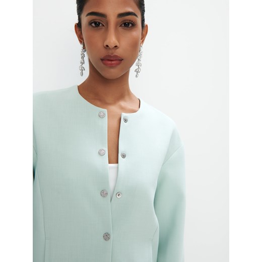 Mohito - Marynarka z ozdobnymi guzikami - miętowy Mohito 38 Mohito