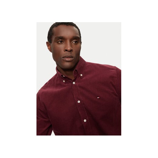 Tommy Hilfiger Koszula MW0MW36847 Bordowy Regular Fit Tommy Hilfiger L MODIVO