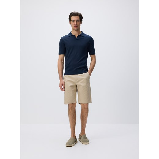 Reserved - Szorty chino regular fit - beżowy Reserved 34 Reserved