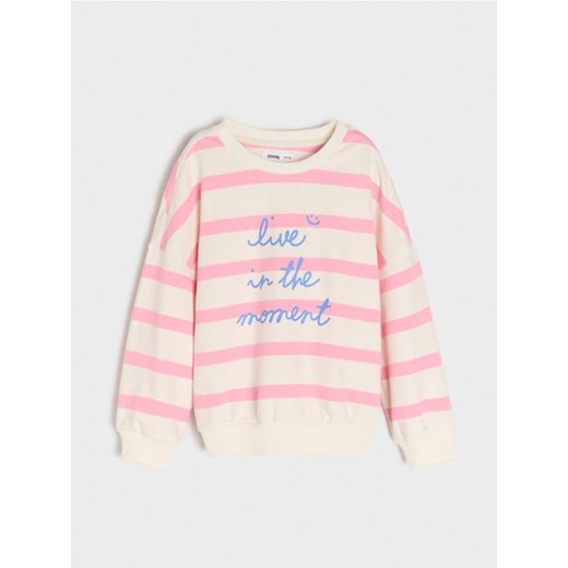 Sinsay - Bluza - kremowy ze sklepu Sinsay w kategorii Bluzy dziewczęce - zdjęcie 179167060