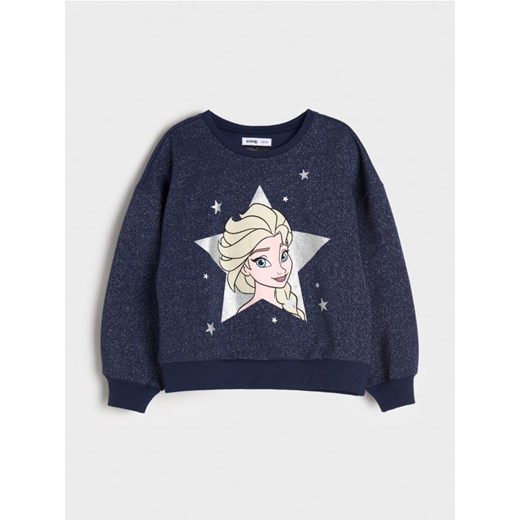 Sinsay - Bluza Kraina Lodu - granatowy Sinsay 134 Sinsay
