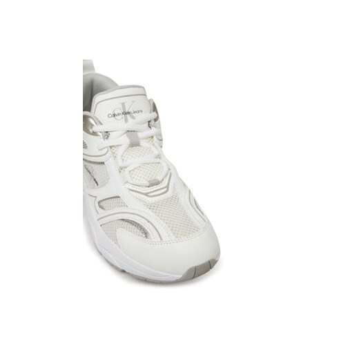 Calvin Klein Jeans Sneakersy Retro Tennis Mesh Ml YW0YW01807 Biały 39 MODIVO