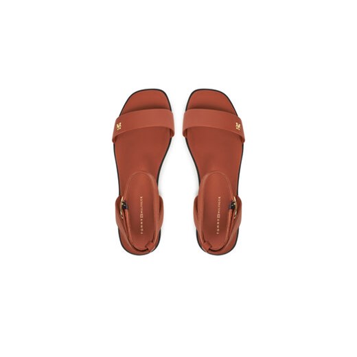 Tommy Hilfiger Sandały Ankle Strap Leather Sandal FW0FW08422 Brązowy Tommy Hilfiger 42 MODIVO
