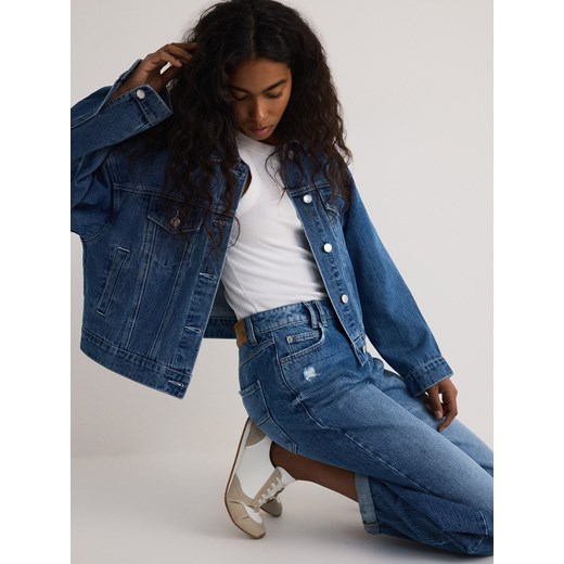 Jeansy damskie niebieskie Reserved 