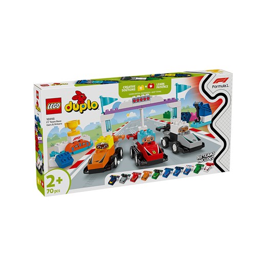 LEGO LEGO® DUPLO®: Town F1® Team racing cars with racing drivers - 2+ ze sklepu Limango Polska w kategorii Zabawki - zdjęcie 179171862