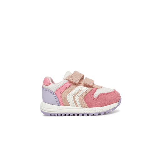 Buty sportowe dziecięce różowe Geox na rzepy