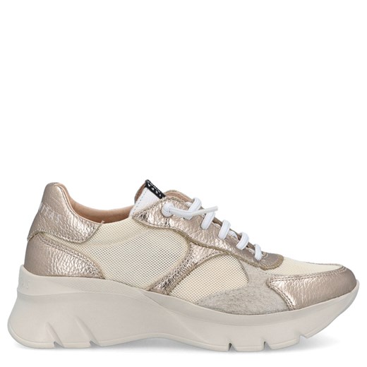 Hiszpańskie sneakersy premium - HISPANITAS CHV253819 ZŁOTO-BEŻOWE ze sklepu Tymoteo.pl - sklep obuwniczy w kategorii Buty sportowe damskie - zdjęcie 179174391