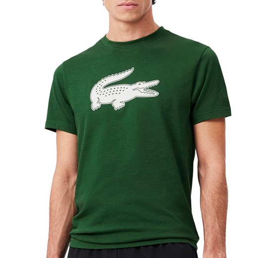 Koszulka męska Lacoste Sport 3D Print Crocodile Breathable Jersey TH2042-YRR - zielona ze sklepu streetstyle24.pl w kategorii T-shirty męskie - zdjęcie 179178033