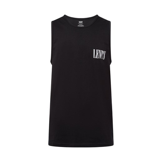 Levi's Tank top męski Mężczyźni Bawełna czarny jednolity ze sklepu vangraaf w kategorii T-shirty męskie - zdjęcie 179179480