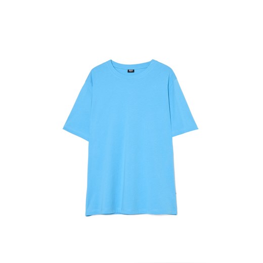 Cropp - Błękitna koszulka basic - błękitny Cropp L Cropp