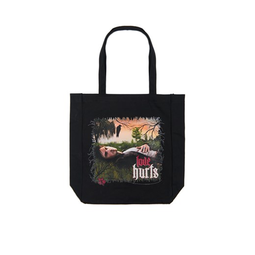 Cropp - Duża czarna torba z motywem z Pamiętników Wampirów - czarny ze sklepu Cropp w kategorii Torby Shopper bag - zdjęcie 179179913