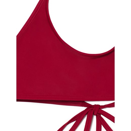Cropp - Gładka bordowa góra od bikini - kasztanowy Cropp L Cropp