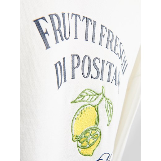 Reserved - Bluza z nadrukiem - złamana biel Reserved M Reserved