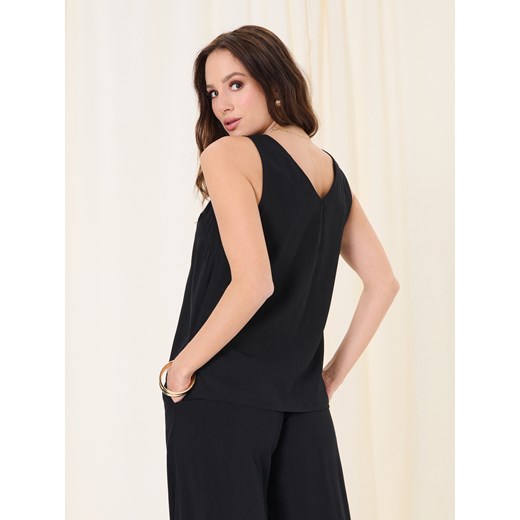 Sinsay - Wiskozowy top - czarny Sinsay XXL Sinsay