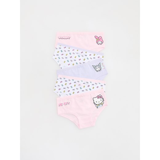 Reserved - Bawełniane majtki 5-pack Hello Kitty - wielobarwny ze sklepu Reserved w kategorii Majtki dziecięce - zdjęcie 179181401