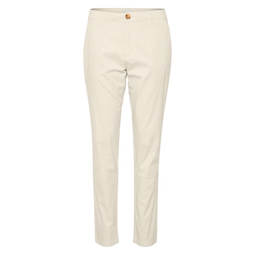 SAINT TROPEZ Spodnie chino &quot;Phila&quot; w kolorze kremowym ze sklepu Limango Polska w kategorii Spodnie damskie - zdjęcie 179181584